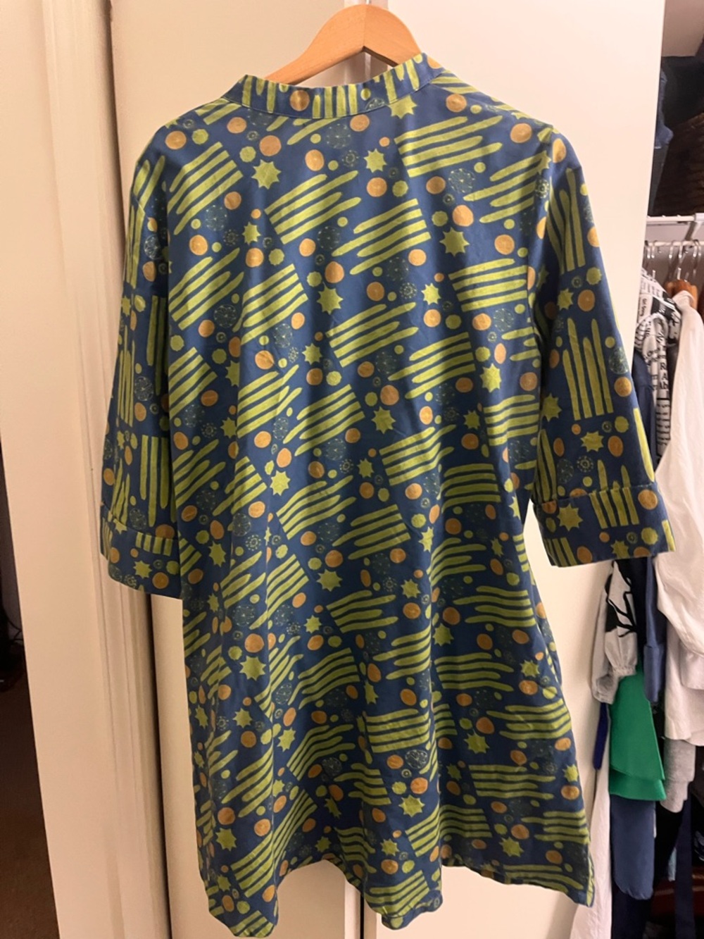 ZURI KENYA Women's Green Cactus A-Line Dress - Picture 5 of 5